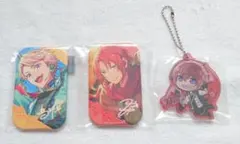 あんスタ 一番カフェ 缶バッジ ぴた！でふぉめ 月永レオ 鳴上嵐 朱桜司