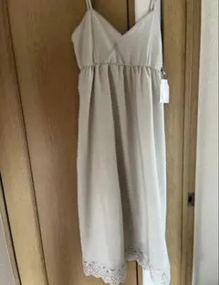 mysa closet キャミワンピース ベージュ レース