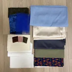 生地/ハギレ/布 まとめ売り（シーチング・芯地・裏地入り）