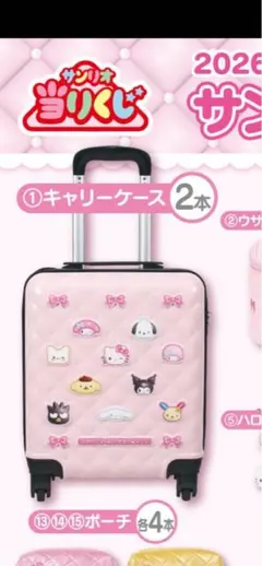 サンリオキャラクターズ当たりくじ ①キャリーケース