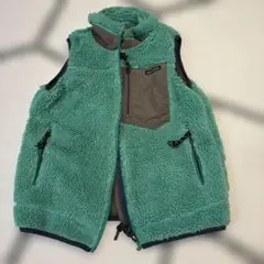 DENIM DUNGAREE ターコイズ フリースベスト 140