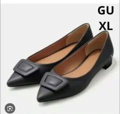 GU バックルフラットシューズ ブラック　黒　XL　バックル　フラットシューズのサムネイル