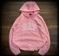 【美品】OLD GAP ギャップ パーカー ピンク archive 短丈 00s