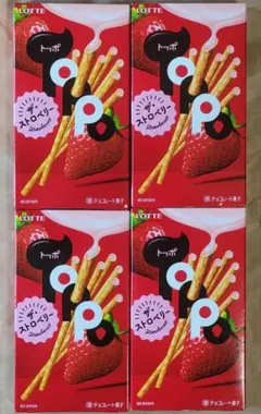 ロッテ トッポ ザ・ストロベリー 4箱セット 準チョコレート菓子