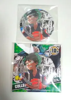 僕のヒーローアカデミア 緑谷出久 コレクション缶バッジ HEROES　2点セット