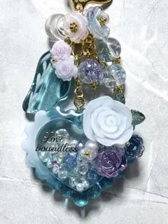529.ブルーハート 薔薇と天使の羽のシェイカーのサムネイル