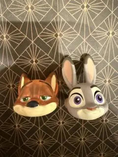 ズートピア　ニック　ジュディ　ファッションリング　ガチャガチャ　ディズニー