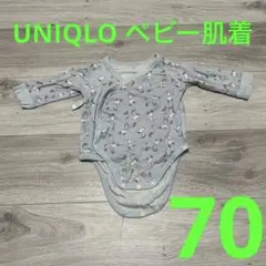 UNIQLO ユニクロ　ベビー肌着　ピーナッツ　ボディスーツ　長袖　70