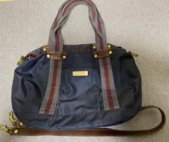 ラシット　ショルダー兼ハンドバッグ　ネイビー