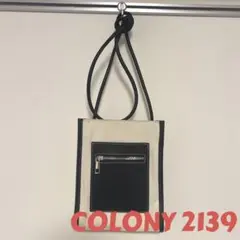 COLONY 2139 両面撥水キャンバスミニショルダーバッグ 肩がけバッグ