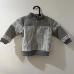 BeBe グレー フリースジャケット80cm