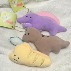 つぶらな瞳　恐竜　【3点セット】ぬいぐるみキーホルダー