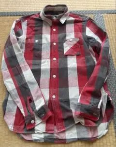 BEAMS ➕　ピームスプラス　長袖ネルシャツ M 赤チェック
