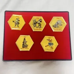 【公式】 ディズニー 周年記念 ピンバッジ 5個セット