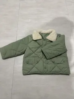 SHEIN オリーブグリーン キルティングジャケット 4Y