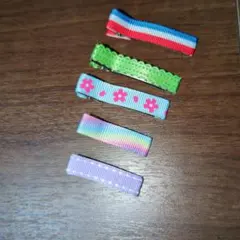 ヘアクリップ　5本セット