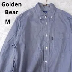 Golden Bear ゴールデンベア メンズ シャツ ブルー 長袖 M 綿のサムネイル