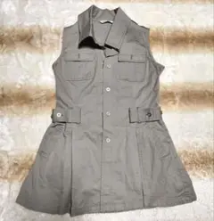 raffia ノースリーブワンピース