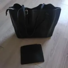 ブラック トートバッグ とにかく軽い600g