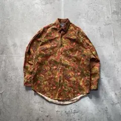 総柄シャツ 長袖