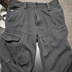 ブラックワークパンツ サイドポケット付き  未使用