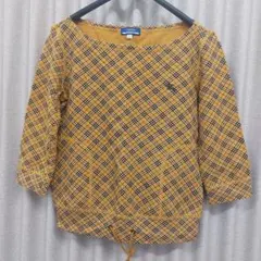 バーバリー・ロンドン ブルーレーベル トレーナーorカットソー38 チエック