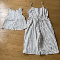 another edition サロペット　ストライプ　2way