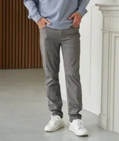 【ikka】 GOKU楽パンツ EASY STRETCHチェック5P