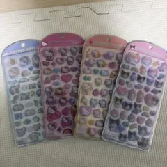 【正規品】サンリオ　コットンパフィーシール　キティー、シナモン、マイメ