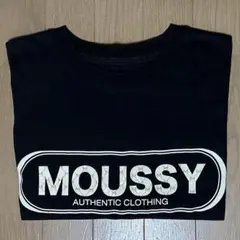 【美品】MOUSSY 半袖 Tシャツ ブラック FREEサイズ