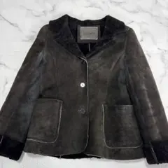 ✨大人気✨ pcnc ムートン ボア ボタンアップ 黒