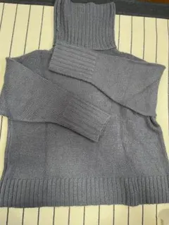 GRL タートルネックスリットニットトップス an841