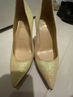 Christian Louboutin クリーム グリッター 限定セール