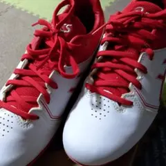 ASICS スパイクシューズ ホワイト/レッド　中古品