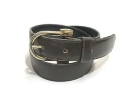 セリーヌ CELINE ベルト 本革 レザー ブラウン 焦げ茶系5穴 イタリア製のサムネイル