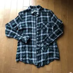 バックナンバー　BACK NUMBER チェック　長袖　シャツ　M レディース