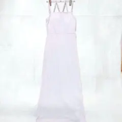 グレイル キャミワンピース バッククロス ロング （M） くすみピンク シンプル