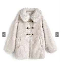 GRL ビットつきミックスファーミドルコート[on339]