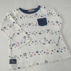 ミキハウス 星柄長袖Tシャツ 90
