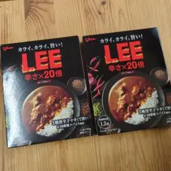 グリコ LEE 辛さ×20倍 ビーフカレー 180gのサムネイル