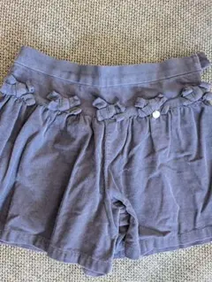 タルティーヌエショコラ パープル リボン キュロットスカート 110