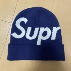 Supreme ニット帽 ネイビー