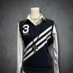 adidas 00s ベスト y2k 平成ギャル ニット 制服 Tシャツのサムネイル