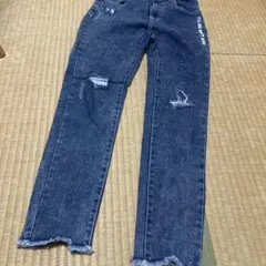 ラブトキシック　ダメージデニムパンツ　150