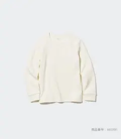 美品!極暖ヒートテックコットンワッフルクルーネックT シャツ