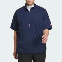 新品タグ付き adidasゴルフ コードカオスハーフジップ半袖ウィンド