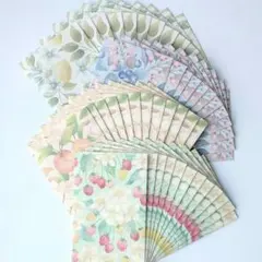 ぽち袋【花・果物】　48枚セット