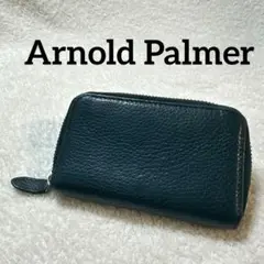 【美品】アーノルドパーマー コインケース 小銭入れ 本革 グリーン