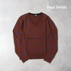 PS Paul Smith / 総柄 デザイン ハイゲージ ニット セーター