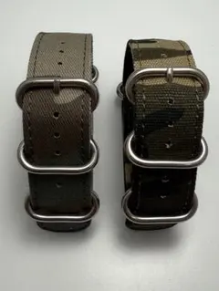 カモフラージュ NATOバンド2本セット新品未使用　22mm ルミノッス に最適